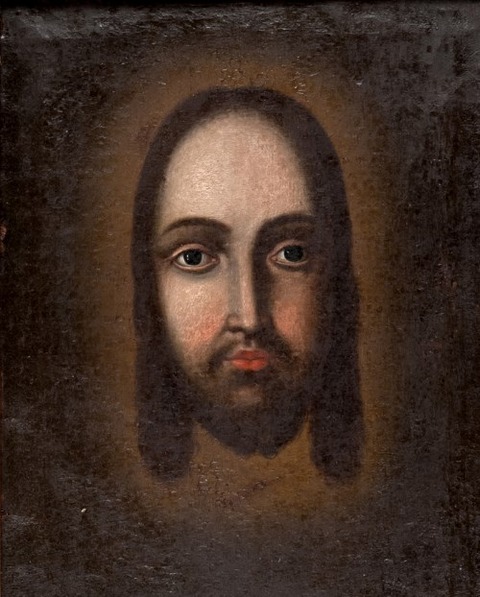 UNKNOWN PAINTER, 17TH CENTURY FACE OF CHRIST