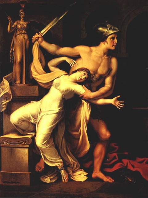Johann Heinrich Wilhelm Tischbein 1806 Aias und Kassandra