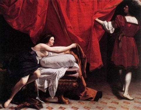 Joseph and Potiphar’s Wife Orazio Gentileschi, 1626-30