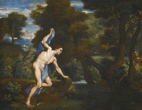 Echo And Narcissus Attributed to Franciscus de Neve