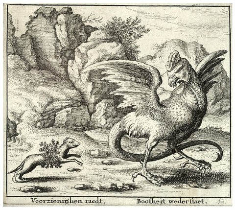 Wenceslas_Hollar_The_basilisk_and_the_weasel 17