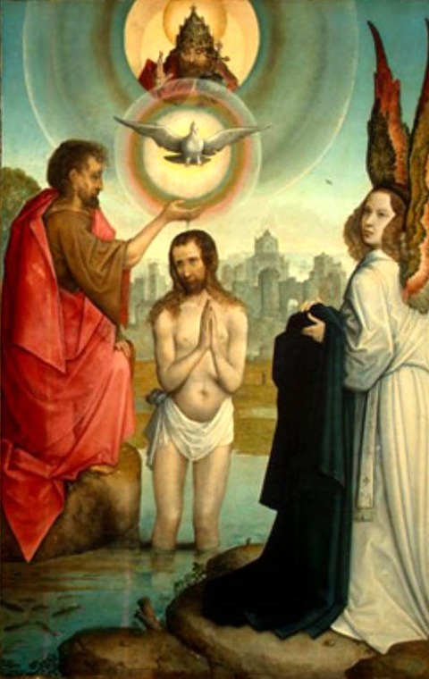 Juan de Flandes The Baptism of Christ 1508-19