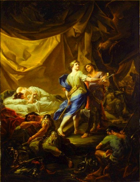 Corrado Giaquinto Odysseus and Diomedes in Rhesus's Tent