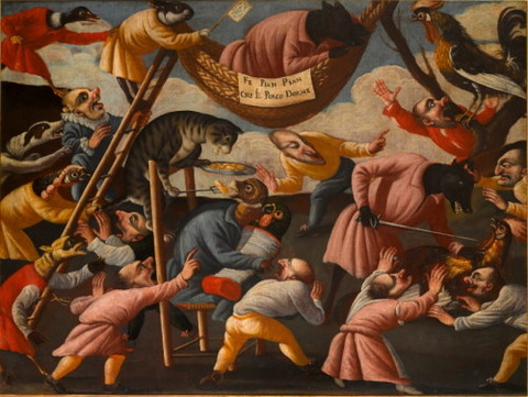 Grotesque Scene Animals Stylised Figures 2