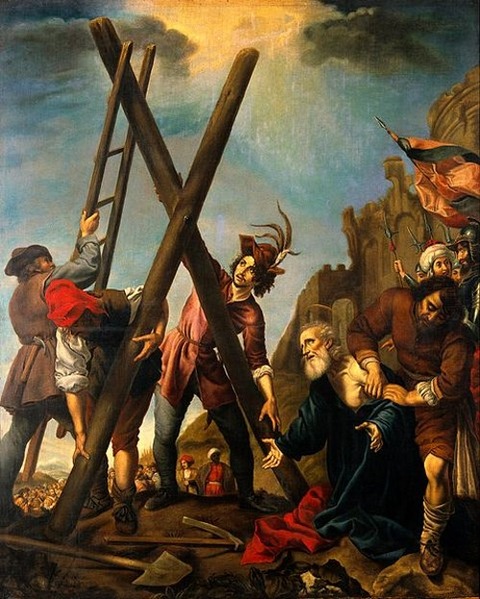 The crucifixion of St Andrew Pierre Castoni after Carlo Dolci