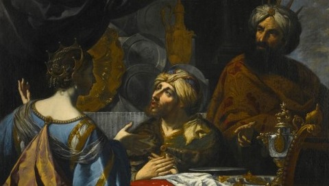 Intercession Esther Ahasuerus Haman Pietro Paolini 1625