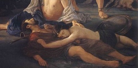 Death of King Saul 1848 Elie Marcuse -