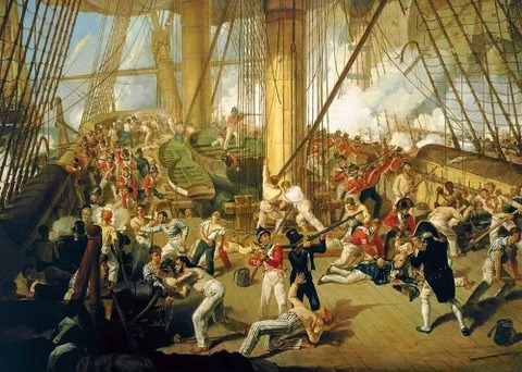 BATTLE OF TRAFALGAR 1805 Nelson by Denis Dighton