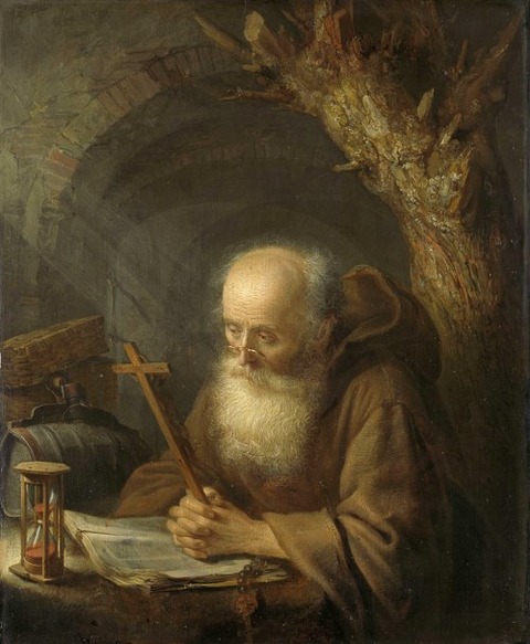 Gerard Dou A hermit. 1664