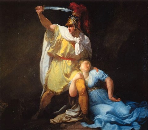Rhadamistus killing Zenobia Luigi Sabatelli 1803