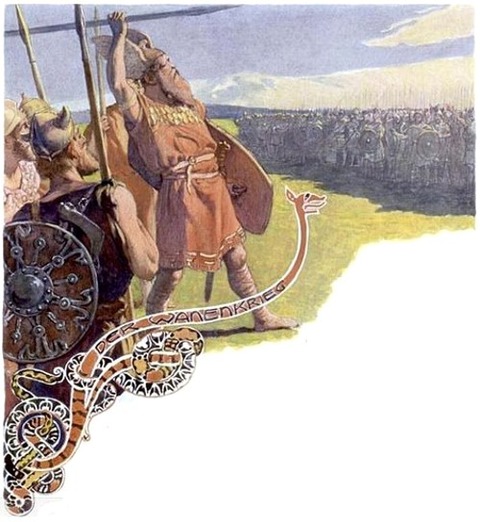 The Vanir War by Emil Doepler 1900