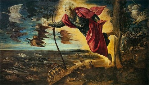 Jacopo Tintoretto - Creation of the Animals 1551-52