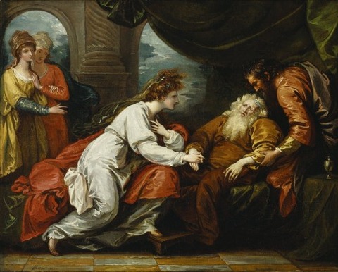 1793 King Lear and Cordelia by Benjamin West