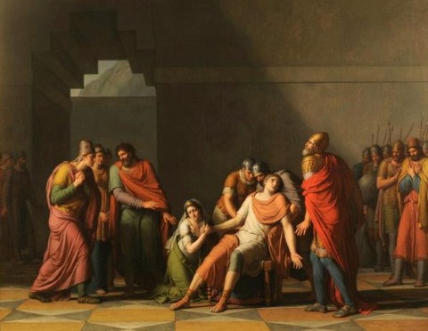 Rhadamistes and Zenobia by Jean-Joseph Taillasson 1806