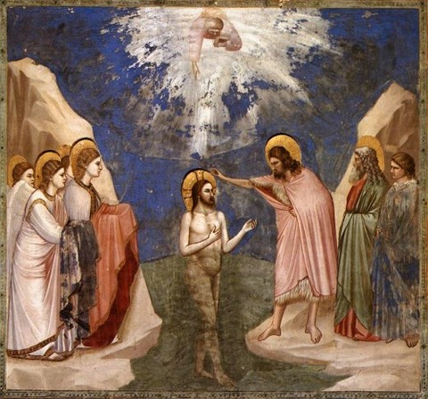 The Baptism of Christ, 1305 - Giotto