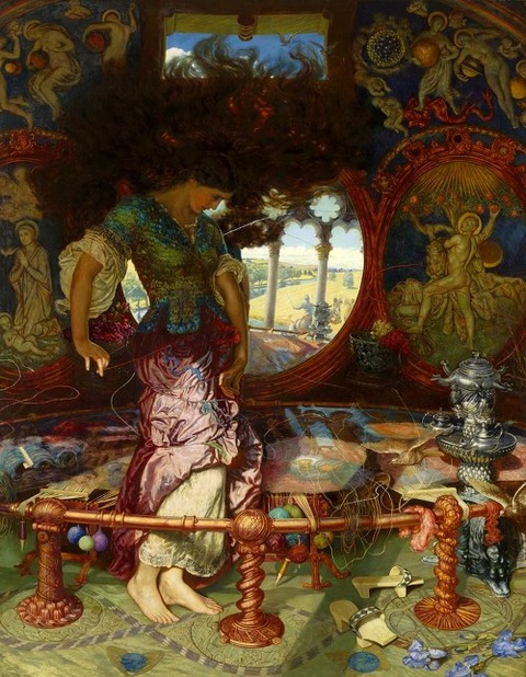 William Holman Hunt's The Lady of Shalott (1905)