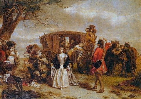 William Powell Frith Claude Duval クロード・デュバル追い剥ぎ