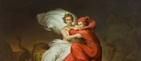 Dante and Virgil Flown by Ceron 1893 Roberto Bompiani - コピー