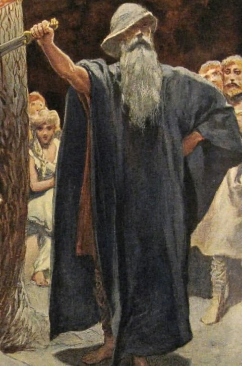 Odin in der Halle Wolsung by Emil Do epler