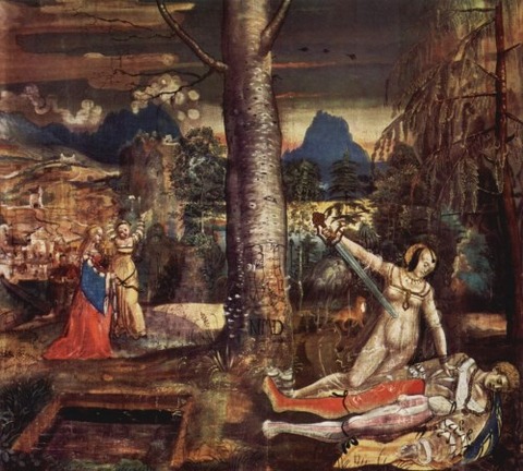 Pyramus and Thisbe, by Niklaus Manuel Deutsch 1515