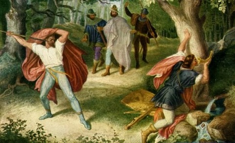 Siegfried's Death, by Julius Schnorr von Carolsfeld 1847
