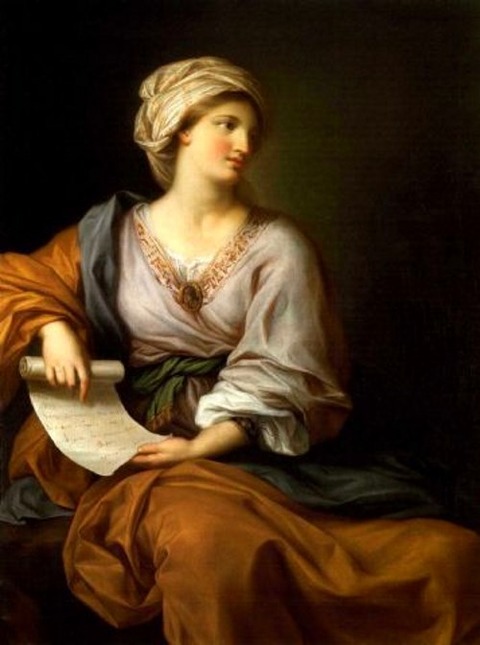 Gavin Hamilton Portrait of Emma Hamilton as a Sibyl 1723-98