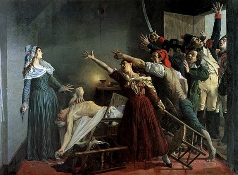 Jean Joseph Weerts L’Assassinat de Marat (1880)