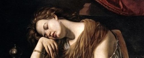 Mary Magdalene as Melancholy Artemisia Gentileschi 1621-22 -