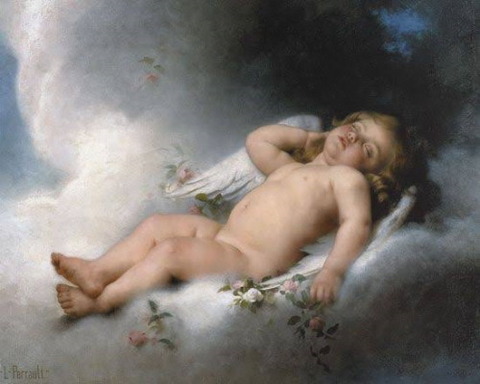 Sleeping Angel by Bazile Perrault