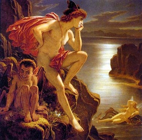 Joseph Noel Paton. Oberon and the Mermaid, 1883