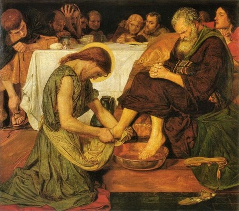 Jesus Washing Peter’s Feet by Ford Madox Brown