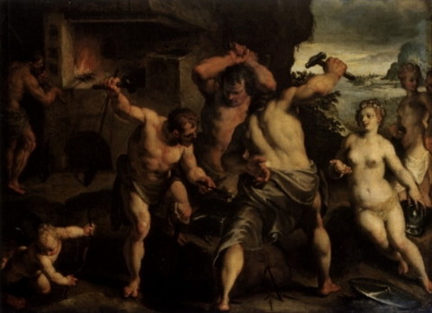 Venus at the Forge of Vulcan Felice Riccio