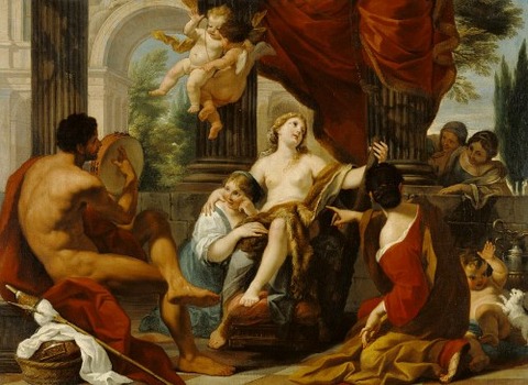 Hercules And Omphale by Luigi Garzi 1700-10
