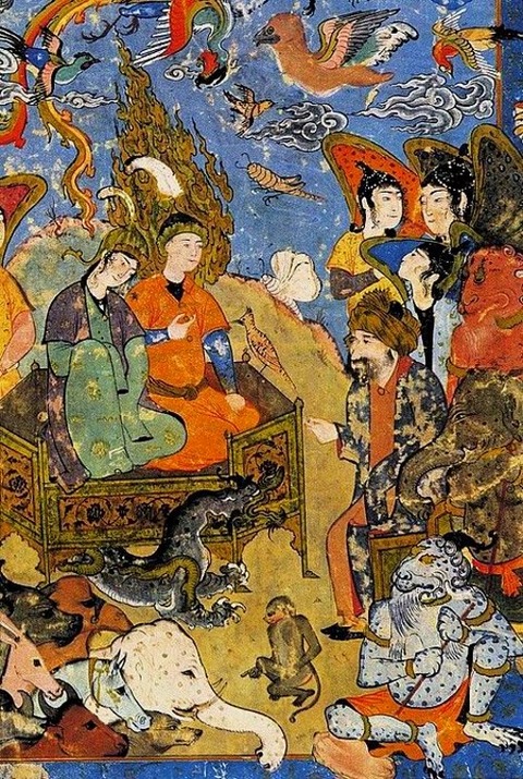 King Solomon and the Queen of Sheba Iran 16th Persian School
