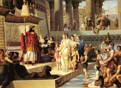 Solomon and the Queen of Sheba Giovanni Demin (1789-1859)
