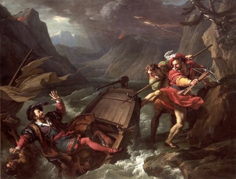 1795 William Tell Capsizing the Boat of Gessler