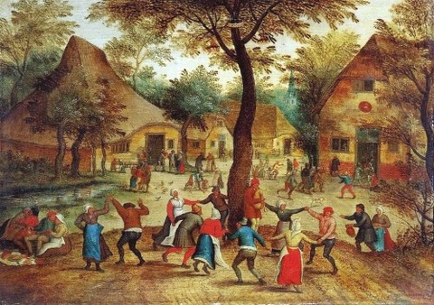 Pieter-Bruegel-The-Younger-Village-Scene-with-Dance