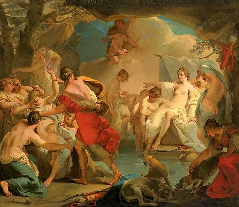 Diana And Callisto by Gaetano Gandolfi