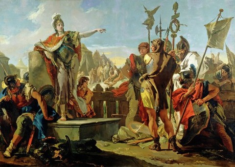 Giovanni Battista Tiepolo Zenobia Addressing Her Soldiers