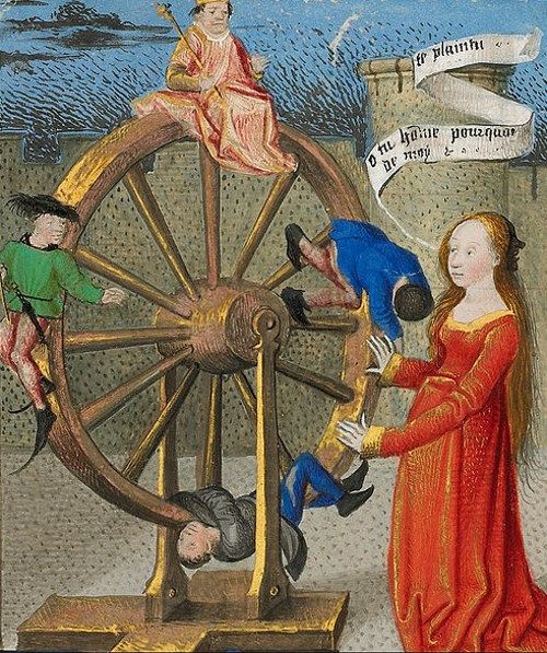 運命の女神フォルトゥナの中世絵画13点 全人類の車輪を操る 表裏一体の女神 メメント モリ 西洋美術の謎と闇