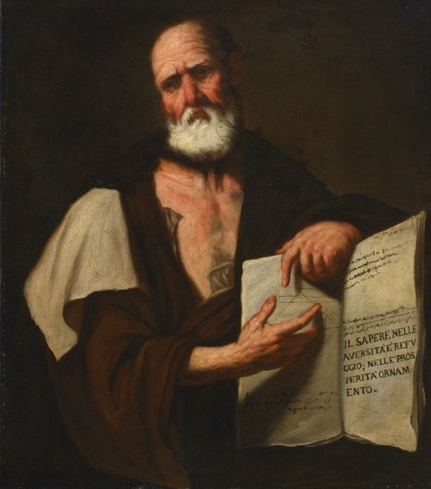 Aristotle, 1653 - Luca Giordano