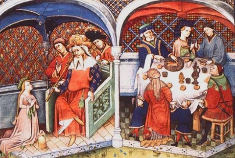 The Decameron, Flanders, 1432. Paris noble meal