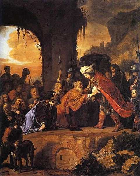 Salomon de Bray Joseph Receives Father Brothers Egypt 1655