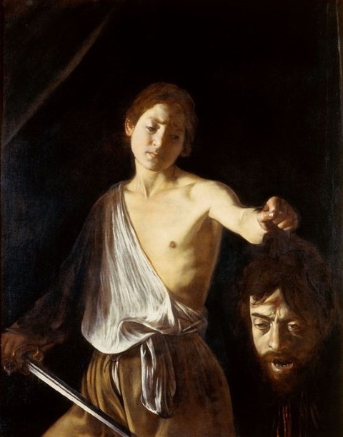 David with Head of Goliath Caravaggio 1609