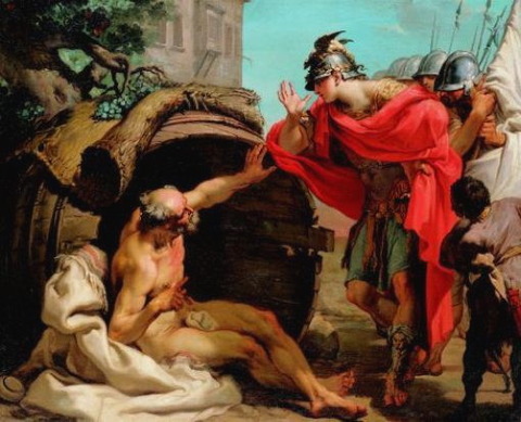 Diogenes and Alexander Gaetano Gandolfi 1792