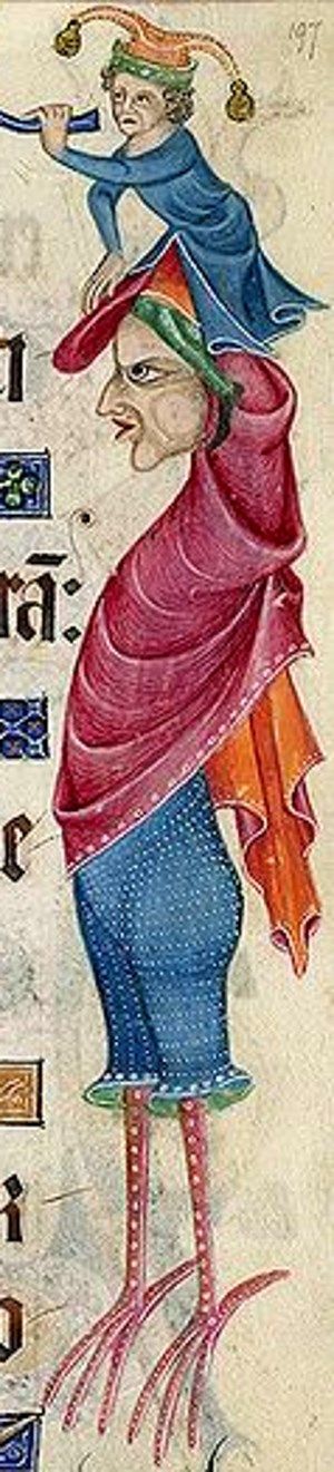 margins of the Luttrell Psalter 1325-35