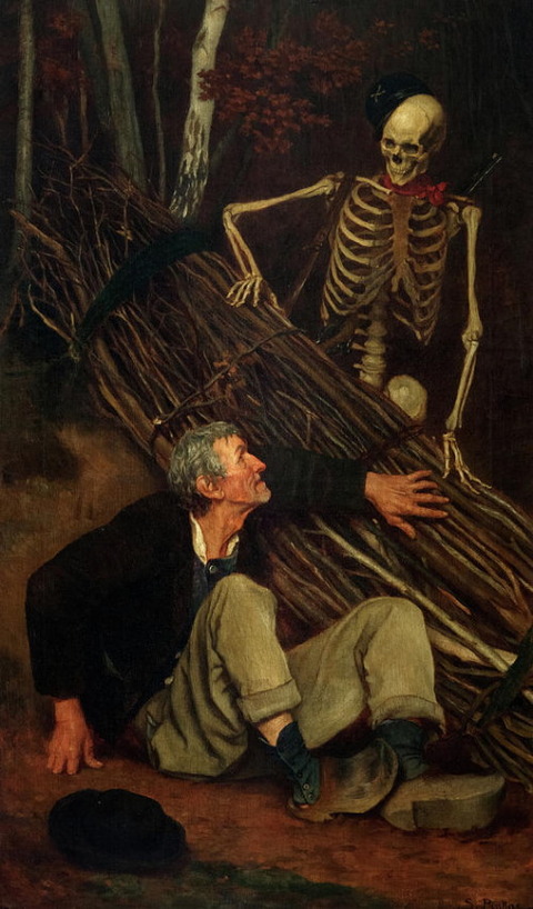 The Old Man and Death 1863 Sobeslav Pinkas