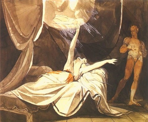 Füssli Johann Heinrich - Kriemhilde voit Siegfried mort en rêve