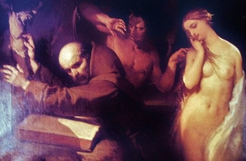 Louis Gallait - The Temptation of Saint Anthony