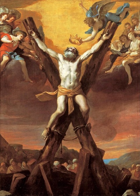 The Crucifixion Of St Andrew by Mattia Preti